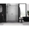 Mexen Exo doppelschiebetür für Dusche 140 cm, transparent, schwarz - 8152-140-000-70-00