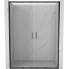 Mexen Exo doppelschiebetür für Dusche 140 cm, transparent, schwarz - 8152-140-000-70-00