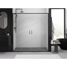 Mexen Exo doppelte Schiebetüren 170 cm, transparent, schwarz - 8152-170-000-70-00