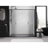 Mexen Exo doppelte Schiebetüren 170 cm, transparent, schwarz - 8152-170-000-70-00