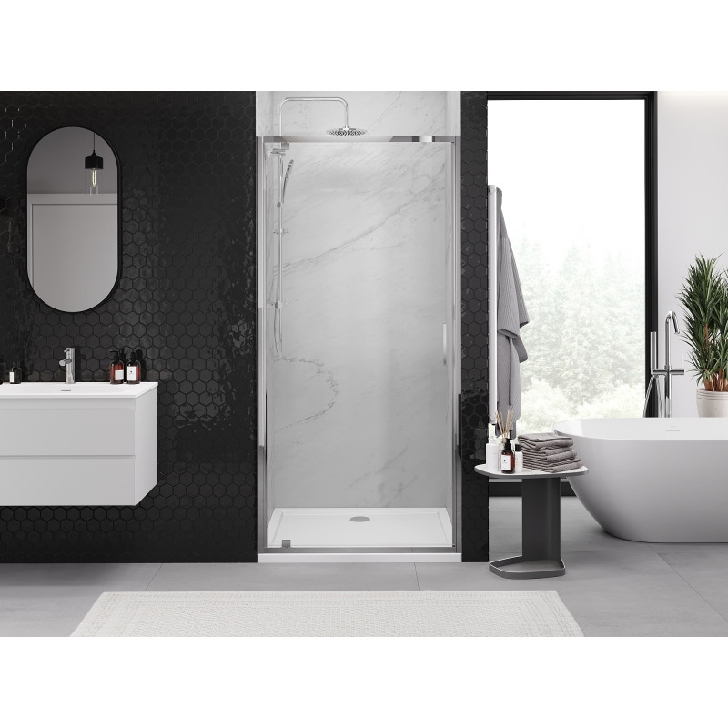 Mexen Exo Duschschwingtür 60 cm, transparent, Chrom - 8181-060-000-01-00