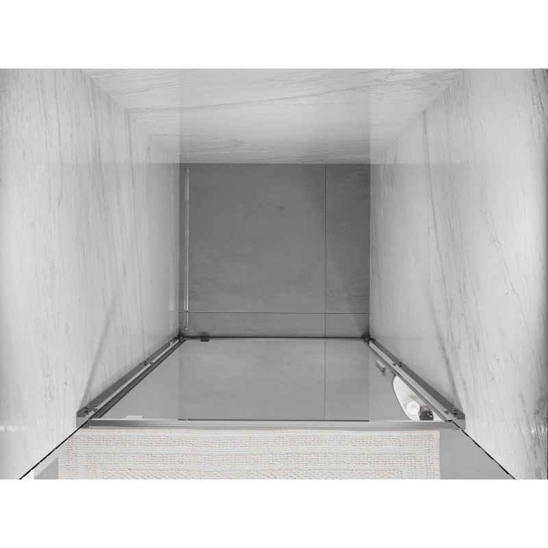 Mexen Exo Duschabtrennung Drehtür 85 cm, transparent, Chrom - 8181-085-000-01-00