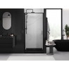 Mexen Exo-BR Schwingduschtür 70 cm, transparent, schwarz - 8181-070-000-70-00