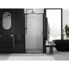 Mexen Exo Duschpendeltür 80 cm, transparent, schwarz - 8181-080-000-70-00