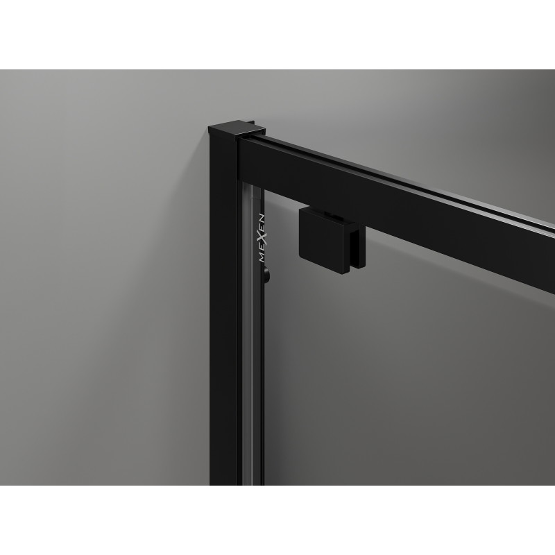 Mexen Exo Duschpendeltür 80 cm, transparent, schwarz - 8181-080-000-70-00