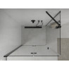 Mexen Lima faltbare Duschkabine 90 x 80 cm, transparent, schwarz - 856-090-080-70-00