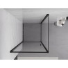Mexen Exo Duschkabine schwenkbar 75 x 75 cm, transparent, schwarz - 817-075-075-70-00
