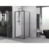 Mexen Exo Duschkabine mit Schwingtür 100 x 100 cm, transparent, schwarz - 817-100-100-70-00