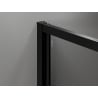 Mexen Exo Duschkabine mit Schwingtür 100 x 100 cm, transparent, schwarz - 817-100-100-70-00
