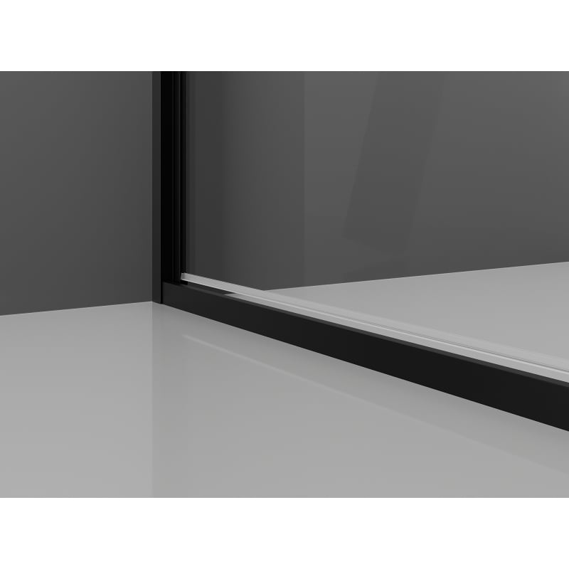 Mexen Exo Duschkabine schwenkbar 95 x 95 cm, transparent, schwarz - 817-095-095-70-00