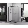 Mexen Exo Duschkabine schwenkbar 85 x 70 cm, transparent, schwarz - 817-085-070-70-00