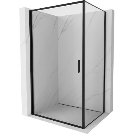 Mexen Exo Duschkabine Schwenktür 100 x 75 cm, transparent, schwarz - 817-100-075-70-00