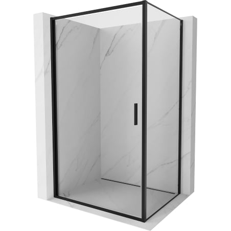 Mexen Exo Duschkabine Schwingtür 100 x 90 cm, transparent, schwarz - 817-100-090-70-00