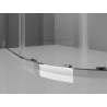 Mexen Exo Duschkabine halbrund, schiebbar 80 x 80 cm, transparent, Chrom - 8132-080-080-01-00