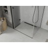 Mexen Lima faltbare Duschkabine 100 x 80 cm, transparent, schwarz - 856-100-080-70-00