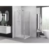 Mexen Exo Duschkabine, Schiebetür 100 x 100 cm, transparent, Chrom - 8151-100-100-01-00
