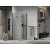 Mexen Lima Duo klappbare Duschkabine 70 x 70 cm, transparent, schwarz - 856-070-070-70-00-02