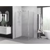 Mexen Exo Duschkabine schwenkbar 145 x 80 cm, transparent, Chrom - 819-145-080-01-00