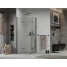 Mexen Lima Duo klappbare Duschkabine 70 x 70 cm, transparent, schwarz - 856-070-070-70-00-02