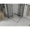 Mexen Lima Duo faltbare Duschkabine 80 x 80 cm, transparent, schwarz - 856-080-080-70-00-02