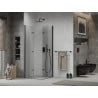 Mexen Lima Duo faltbare Duschkabine 80 x 80 cm, transparent, schwarz - 856-080-080-70-00-02