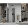 Mexen Lima Duo faltbare Duschkabine 80 x 80 cm, transparent, schwarz - 856-080-080-70-00-02