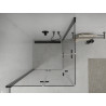 Mexen Lima Duo faltbare Duschkabine 90 x 90 cm, transparent, schwarz - 856-090-090-70-00-02