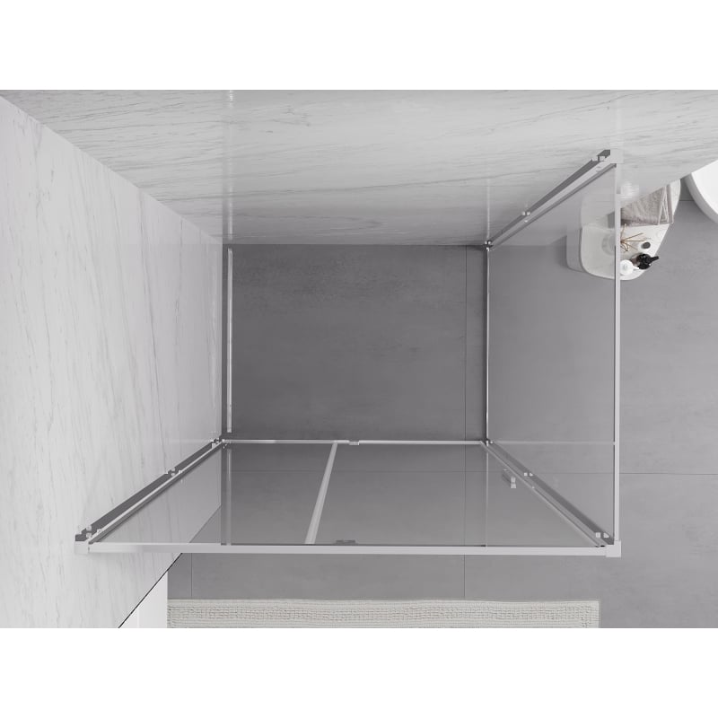 Mexen Exo Duschkabine schwenkbar 100 x 90 cm, transparent, chrom - 819-100-090-01-00