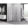 Mexen Exo Duschkabine, schwenkbar, 95 x 95 cm, transparent, Chrom - 819-095-095-01-00