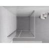 Mexen Exo-R Schwenkbare Duschkabine 95 x 95 cm, transparent, Chrom - 819-095-095-01-00