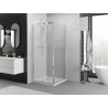 Mexen Exo Duschkabine schwenkbar 100 x 100 cm, transparent, Chrom - 819-100-100-01-00