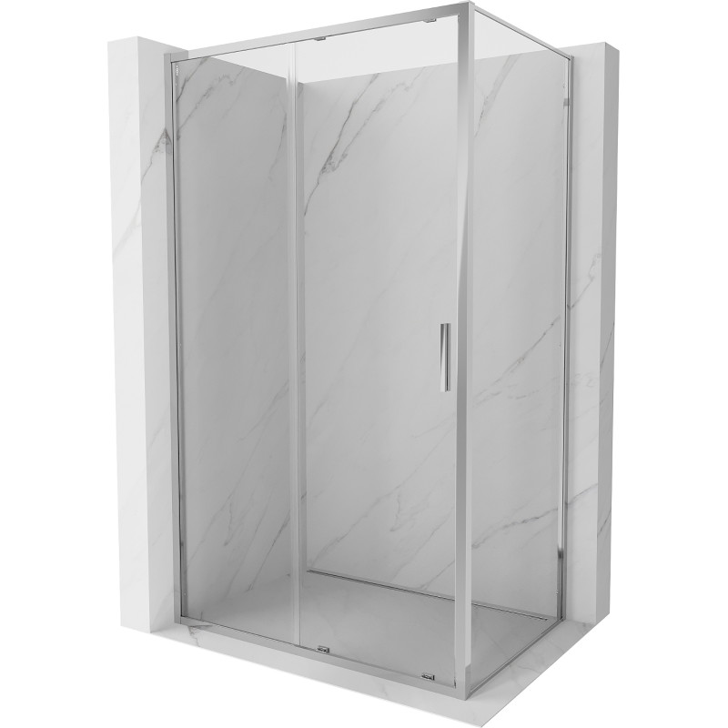 Mexen Exo Duschkabine Schiebetür 125 x 70 cm, transparent, Chrom - 8151-125-070-01-00