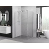 Mexen Exo Duschkabine, schiebbar 160 x 80 cm, transparent, Chrom - 8151-160-080-01-00