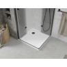 Mexen Lima Duo Duschkabine klappbar 100 x 100 cm, transparent, schwarz + Flat Duschwanne - 856-100-100-70-02-4010B
