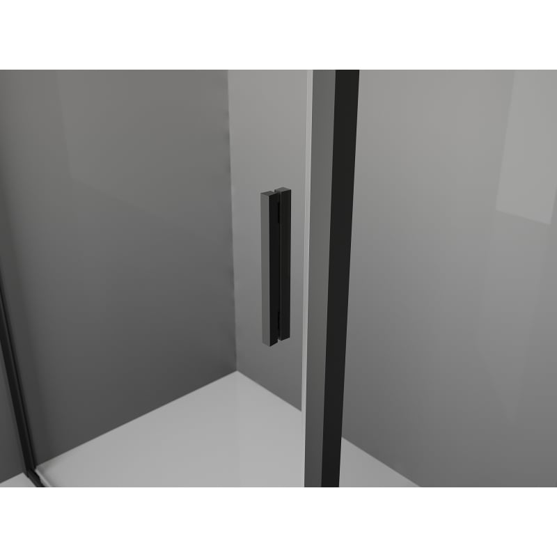 Mexen Exo Duschkabine schwenkbar 140 x 70 cm, transparent, schwarz - 819-140-070-70-00
