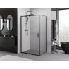 Mexen Exo Duschkabine schwenkbar 115 x 80 cm, transparent, schwarz - 819-115-080-70-00