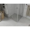 Mexen Lima faltbare Duschkabine 100 x 100 cm, transparent, Chrom - 856-100-100-01-00