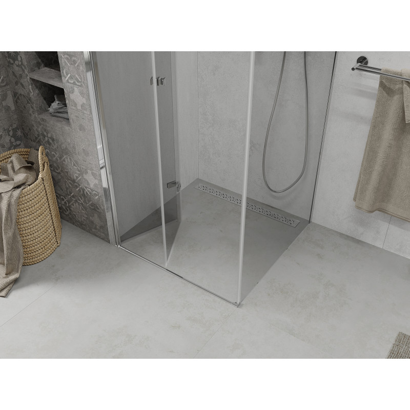 Mexen Lima faltbare Duschkabine 110 x 110 cm, transparent, Chrom - 856-110-110-01-00