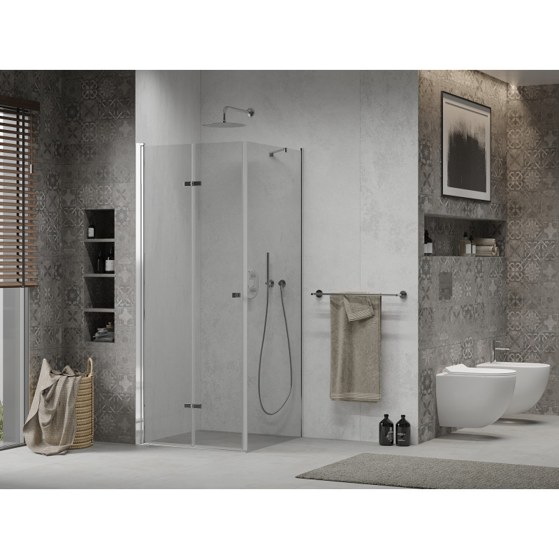 Mexen Lima faltbare Duschkabine 110 x 110 cm, transparent, Chrom - 856-110-110-01-00