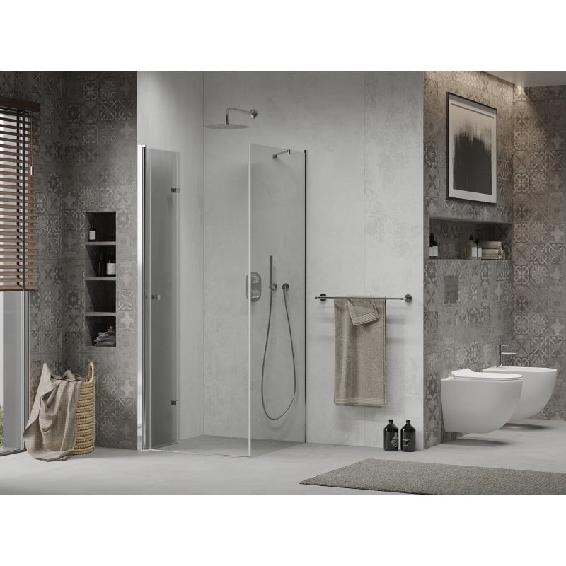 Mexen Lima faltbare Duschkabine 110 x 110 cm, transparent, Chrom - 856-110-110-01-00