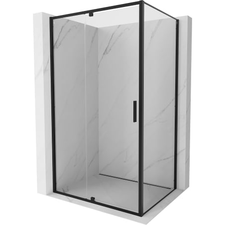 Mexen Exo Duschkabine schwenkbar 155 x 85 cm, transparent, schwarz - 819-155-085-70-00