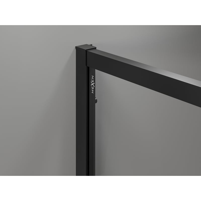 Mexen Exo Duschkabine schwenkbar 155 x 85 cm, transparent, schwarz - 819-155-085-70-00
