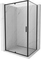 Mexen Exo Duschkabine, schwenkbar 120 x 90 cm, transparent, schwarz - 819-120-090-70-00
