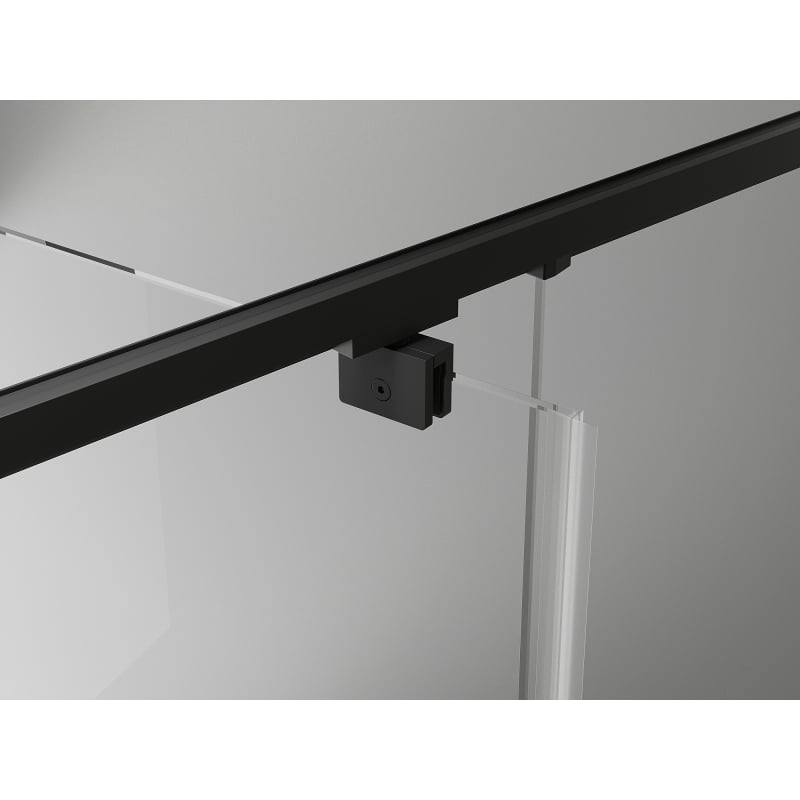 Mexen Exo Duschkabine schwenkbar 140 x 90 cm, transparent, schwarz - 819-140-090-70-00