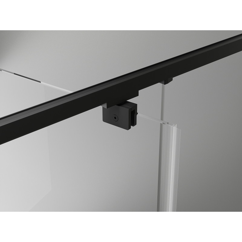 Mexen Exo Duschkabine schwenkbar 155 x 90 cm, transparent, schwarz - 819-155-090-70-00