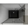 Mexen Lima faltbare Duschkabine 90 x 100 cm, Graphit, Chrom + flacher Duschwann, schwarz - 856-090-100-01-40-4070