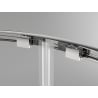 Mexen Exo Duschkabine halbrund asymmetrisch verschiebbar 120 x 90 cm, transparent, Chrom - 8132-120-090-01-00