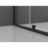 Mexen Exo quadratische Duschkabine, schwingend 70 x 70 cm, transparent, schwarz - 8110-070-070-70-00