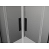 Mexen Exo quadratische Duschkabine klappbar 90 x 90 cm, transparent, schwarz - 8110-090-090-70-00