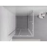 Mexen Exo quadratische Duschkabine, schiebbar, 70 x 70 cm, transparent, Chrom - 8111-070-070-01-00